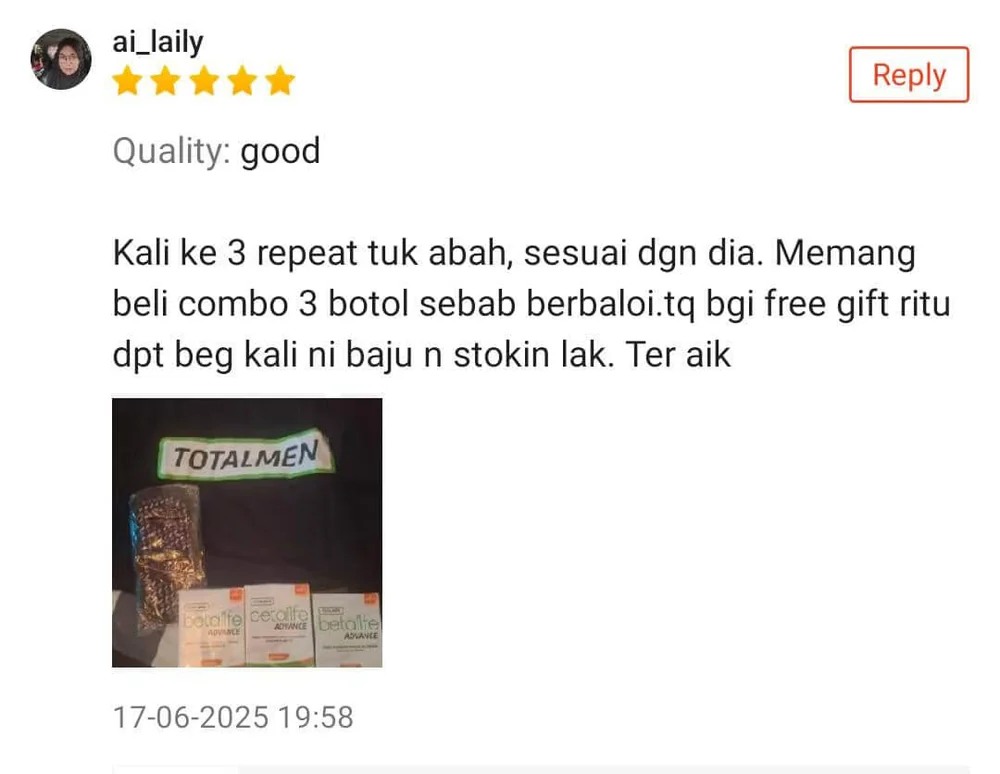 Kali ke-3 repeat untuk abah — berbaloi gila