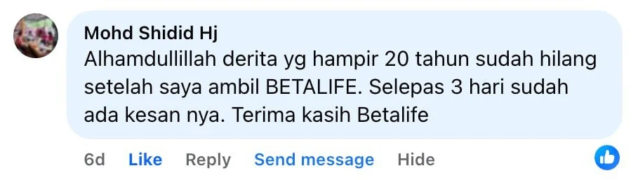 Review pengguna Betalife